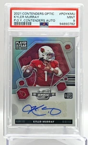 2021 Panini Contenders Optic POY Auto Holo Prizm Card Kyle Murray SSP #/25 PSA 9 - Picture 1 of 14