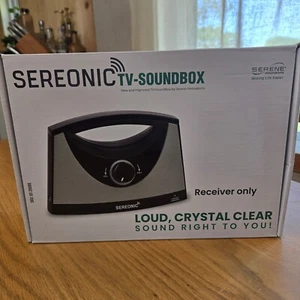Serene Innovations Sereonic Ricevitore TV Portatile Soundbox BT-200XR Nuovo Scatola Aperta - Foto 1 di 3