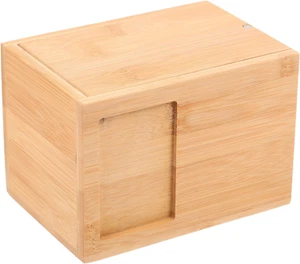 Pet Memorial Urns for Dogs or Cats Ashes Box Wooden Cremation Pet Urn with Photo - Picture 1 of 12
