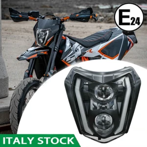 Faro LED luce giornaliera Fari E24 Plug&Play per KTM SMC-R 690 EXC XCW 250 350 - Imagen 1 de 18