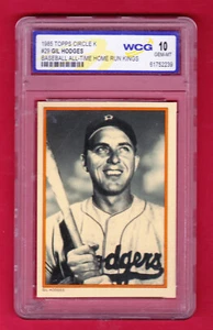 Topps Circle K #29 1985 Gil Hodges Brooklyn Dodgers WCG 10 gemas como nuevo - Imagen 1 de 3