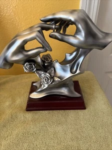 Legame di matrimonio ~ con questo anello ~ scultura in metallo anniversario matrimonio arte moderna - Foto 1 di 13