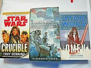 Lote de libros de Star Wars 3 presagios + crisol + Battlefront Twilight Company - Imagen 1 de 4