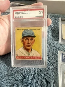 1933 Goudey WALTER RABBIT MARANVILLE Boston Braves HOF #117 PSA 3 SS/2B 1914WSC - Bild 1 von 3