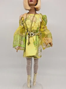 Tonner Tyler Wentworth Doll Clothes Lot/6 OOAK Yellow Dress 60s Retro Gogo Boots - Picture 1 of 8