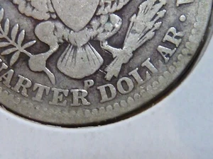 1910 Mint Error with D  Barber Quarter  D LOOKS Like a P - Picture 1 of 3