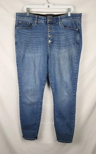 Pantalones de mezclilla para mujer Torrid Premium Sky High ajustados azul lavado medio talla 20R - Imagen 1 de 8