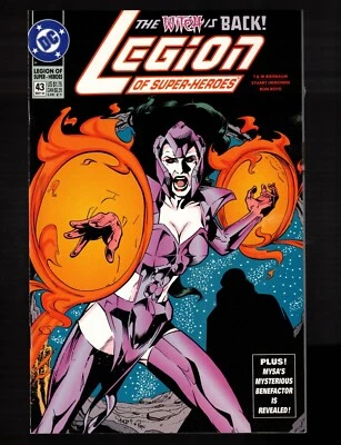 Legion of Super-Heroes 43  Mordru!  The Witch Is Back!  1993 VF/NM DC Comic - Image 1 of 4