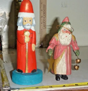 2 figuras de colección del viejo mundo SANTA 61⁄4"" H y 43⁄4" - Imagen 1 de 11