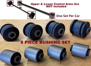 MPP702R 8pcBushings fit 1996 - 2002 Toyota 4Runner Rear Upper &LowerControlArms - Picture 1 of 1