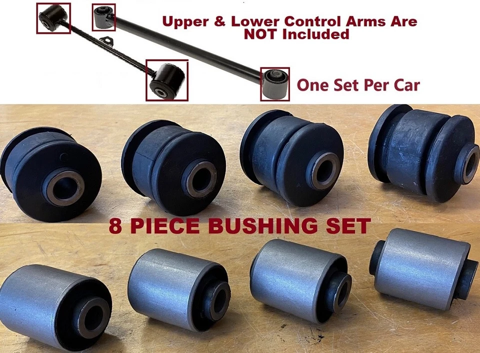 MPP702R bujes de 8 piezas aptos para Toyota 4Runner 1996-2002 brazos de control traseros superiores e inferiores Foto 1 de 1