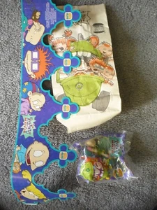 RugRats the Movie Burger King Meal Bag Crown,Phil & Lil My Reptar unopened 1998 - Picture 1 of 4