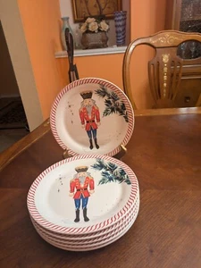 SUR LA TABLE OF 6 PORCELAIN SALADE PLATES 6 1/2"  - Picture 1 of 13