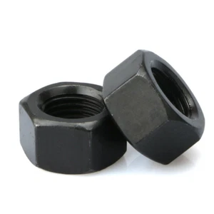 Tuercas completas Hexagon - negras de alta resistencia grado 8 M2,3,4,5,6,8,10,12,14,16,20,24,30 mm - Imagen 1 de 3