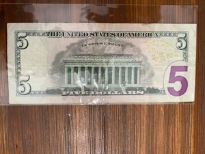 Fancy Serial Number Series 2013 $5 Dollar Note Repeater 79-77-66-79 #55 - Picture 1 of 2