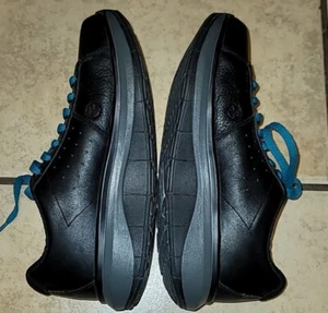 Joya Malibu M SR Sneakers Mens 7 Black Leather Lace Up - Picture 1 of 8