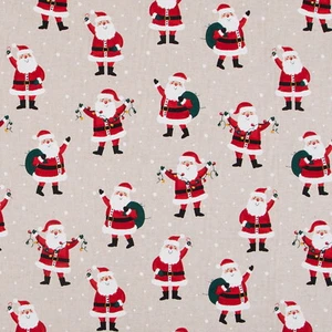 Stoff Meterware Weihnachtsmann Winter Deko Vorhang Tischdecke Kissen - Bild 1 von 1