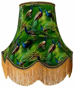 Green Peacock Lampshades Standard Floor Lamp shade Table Ceiling Lights Pendants - Picture 1 of 5