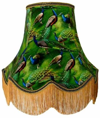 Green Peacock Lampshades Standard Floor Lamp shade Table Ceiling Lights Pendants - Image 1 of 4