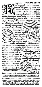 Wirklich tolle Schablonen, Vintage Schrift, alte Schrift Schablone, 5,8" x 9,8", Stempel - Bild 1 von 1