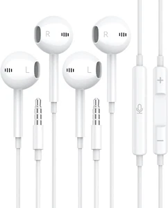 2 Pack for Apple Earbuds Wired [Clear Call], [Mfi Certified] 3.5Mm Headphones wi - Picture 1 of 12