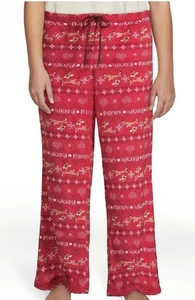 Pantalón de dormir Rudolph The Red Nosed Reindeer para mujer con bolsillos talla 3X - Nuevo - Imagen 1 de 2