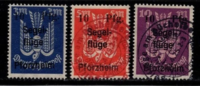 Germany 1924 Pforzheim privat air mail overprints MNH/CTO seldom - Image 1 of 2