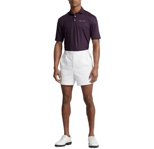 RLX Golf Nautical Compass Printed Performance Short Sleeve NAVY/RED Size Medium - Picture 1 of 6