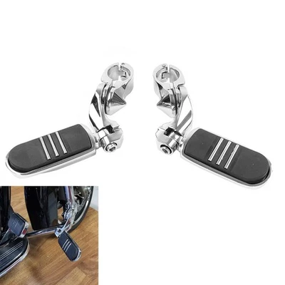 32MM 1.25" Short Angled Highway Engine Guard Foot Pegs For Harley Touring - Image 1 of 4