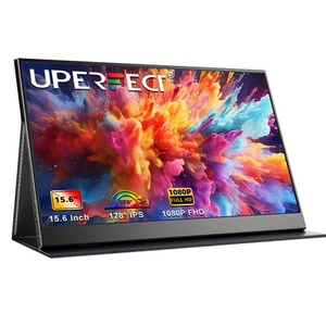 UPERFECT 15,6" 1080P Tragbarer Gaming-Monitor 1200:1 USB C Bildschirm mit VESA - Afbeelding 1 van 11