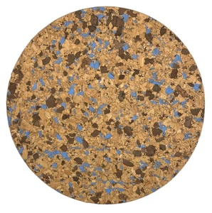 New IKEA HEAT Trivet Cork Patterned/Light Blue 19 cm (7 ") 506.110.55 - Picture 1 of 2