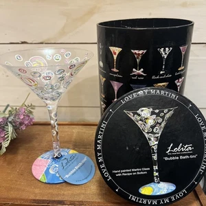 Lolita Schaumbad Mini Martini Glas Getränk Rezept Box Cocktail Barware Neu im Karton - Bild 1 von 10