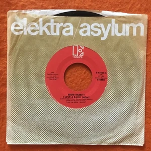 Eddie Rabbitt -I Love A Rainy Night- Short Road To Love- Elektra 7” 1980 - Picture 1 of 2