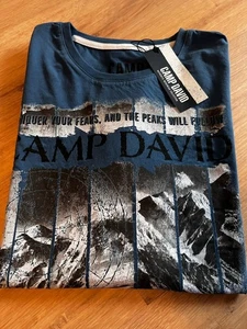 💥Camp David Hr. T-Shirt💥 Neu mit Etikett Gr L  indigo - Bild 1 von 6