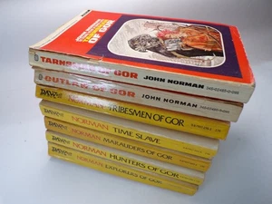 Gor Paperback Lot of 7 by John Norman Vintage Paperbacks Fiction - Imagen 1 de 9