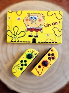 🍀 Custodia morbida OLED Nintendo Switch custodia protettiva design Spongebob dockable - Foto 1 di 6