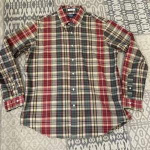 Polo Ralph Lauren India Bleeding Madras Multicolor Plaid Shirt XL Mens - Picture 1 of 9