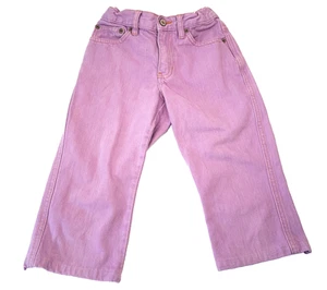 Vtg GAP Girls 8 Purple Boot Cut Jeans Elastic Adjustable Waist Y2K 2002 - Picture 1 of 10