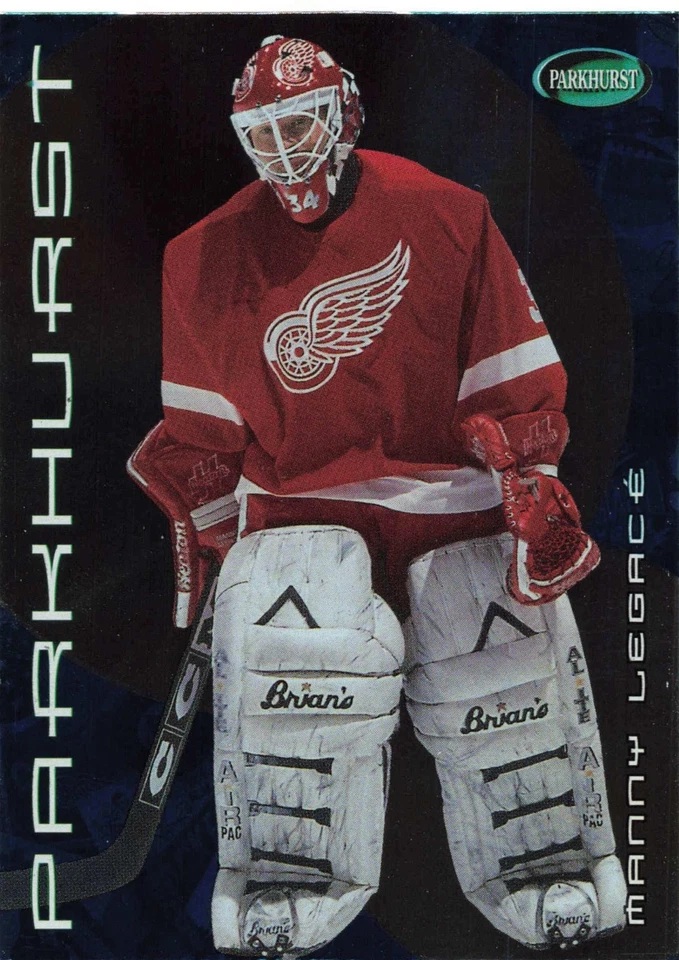 MANNY LEGACÉ 2001 Parkhurst #155 Detroit Red Wings Goalie Hockey Card - Image 1 of 2