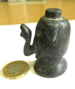 ANCIENT UNKNOWN STONE CARVED ELEPHANT ? YOU DECIDE, GRANITE ? - Picture 1 of 8