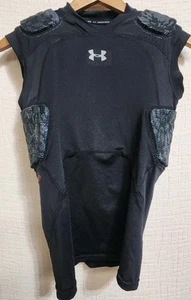 Under Armour Gameday Armour Pro 5 Pad Compression Top Black Camo Football Boys - Picture 1 of 7