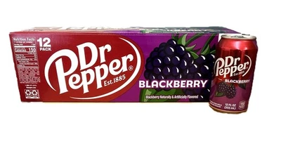 12 Dr Pepper Blackberry USA 0.355l incl. deposit EXP: 05.01.26 fruity delicious - Image 1 of 2