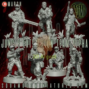 Jungle Extraction Team Alpha Predator Star Wars Legion compatible 3D Resin Minia - Picture 1 of 24