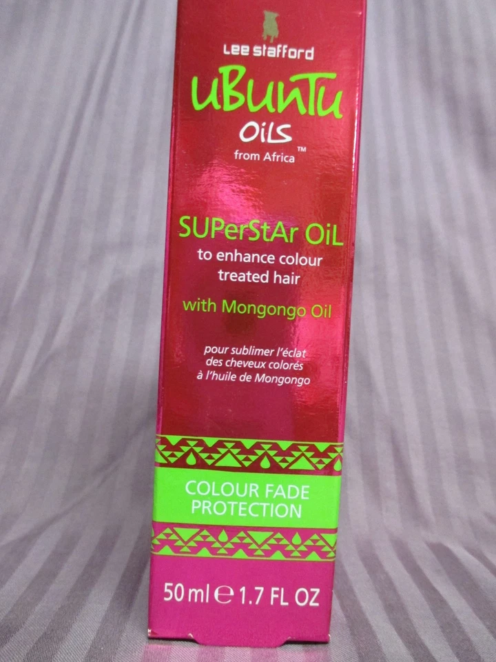 Aceites Lee Stafford Ubuntu ~ Aceite Superstar para cabello tratado con color ~ 1,7 oz ~ NUEVO Foto 1 de 1