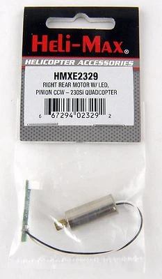 Right Rear Motor w/LED, Pinion CCW for 230Si Quadcopter - Heli-Max HMXE2329 - Image 1 of 2