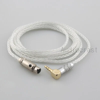 PREFFAIR 8Core 4N Pure Silver Headphone Cable For AKG Q701 K702 K271 K272 K240 K141 K712