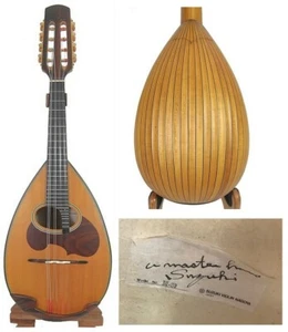 Japan Suzuki Hand Made bowlback Mandolin M80 solid Spruce top Maple OJMN437 - Picture 1 of 12