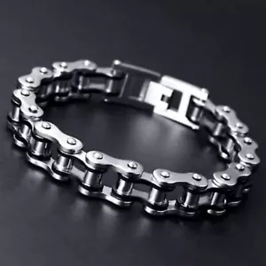 Edelstahl Motorrad Fahrrad Kette Design Armband Herren Schmuck Geschenke - Bild 1 von 5