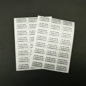 500PCS WARRANTY No Return If Removed Tamper Proof Sticker 20MM x 10MM - Picture 1 of 5