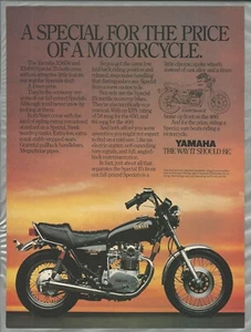 1981 YAMAHA XS650 Motorcycle advertisement, Yamaha Special II XS650 bike - Bild 1 von 3